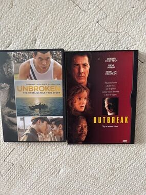Unbroken & Outbreak DVD Set - Black Red Covers